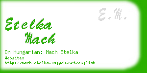 etelka mach business card